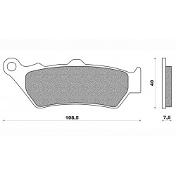 Τακάκια Daytona 36643 (FA209)(FD216) Τακάκια Daytona 36643 (FA209)(FD216)